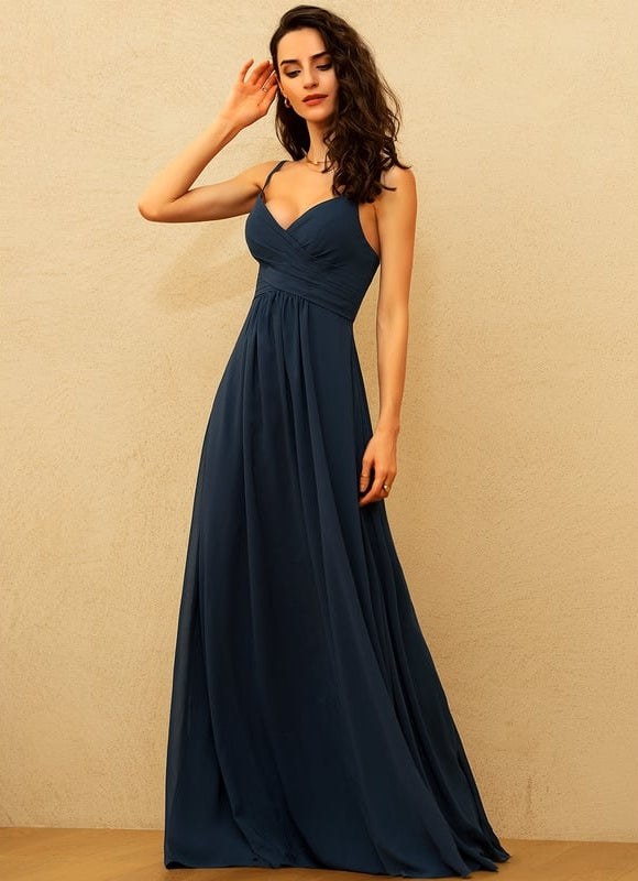 Robe Chic Longue Verte Fluide - gallery 4