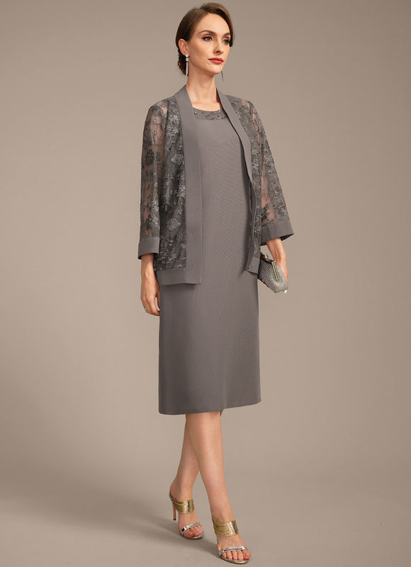 Robe Chic Veste Élégante Grise - gallery 5