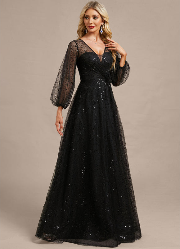 Robe Chic Soirée Pailletée - gallery 5