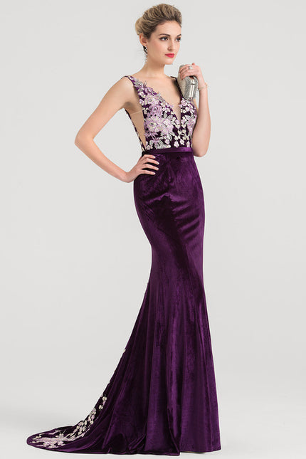 Robe Chic Velours Floral - gallery 3