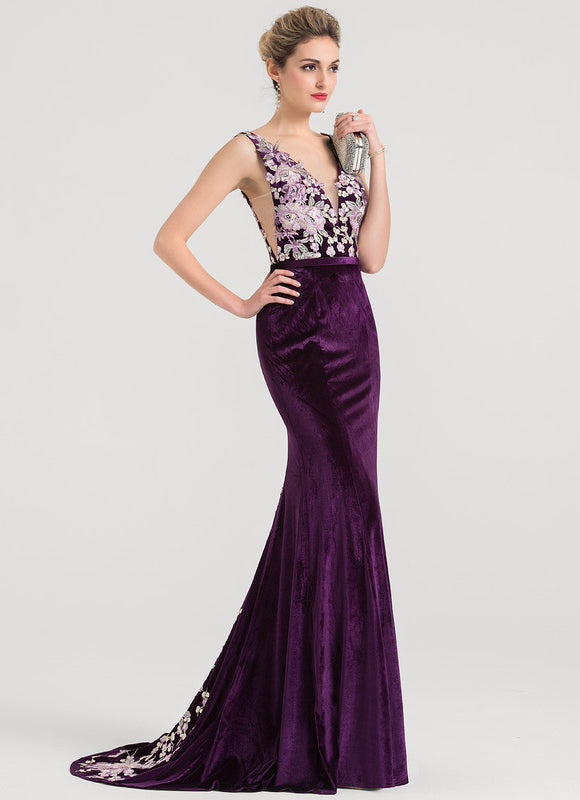 Robe Chic Velours Floral - gallery 3