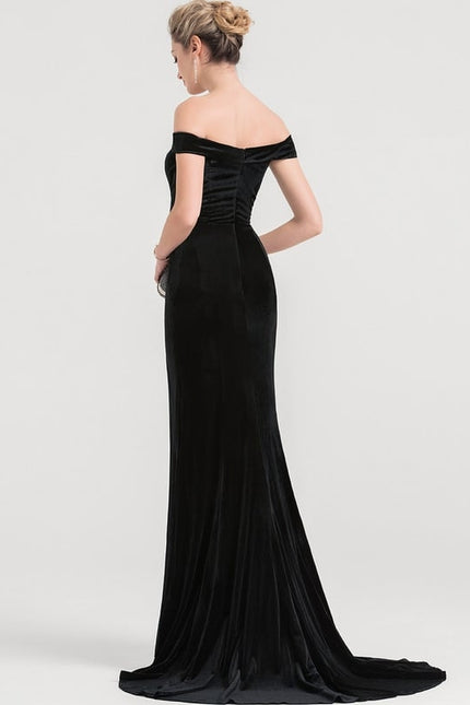 Robe Chic Velours Noire - gallery 3