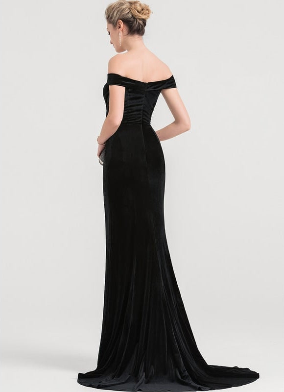 Robe Chic Velours Noire - gallery 3