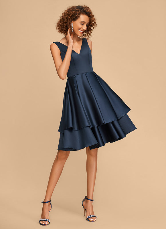 Robe Chic Satinée Cascade - gallery 4