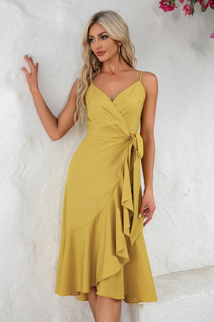Robe Chic Jaune Flottante - gallery 1