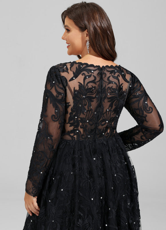 Robe Chic Noir Éblouissant - gallery 8