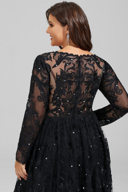 Robe Chic Noir Éblouissant - gallery 8