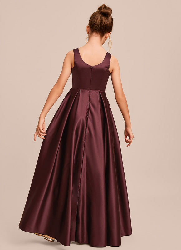 Robe Chic Bleu Satiné - gallery 1
