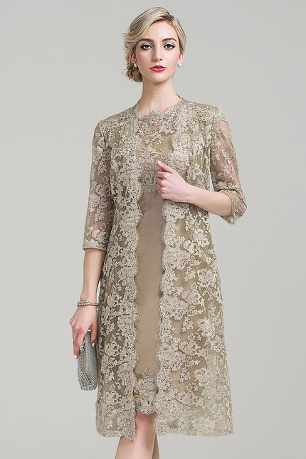 Robe Chic Dentelle Olive