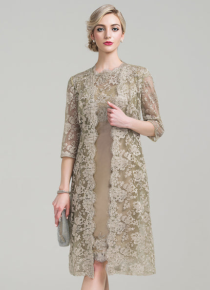 Robe Chic Dentelle Olive