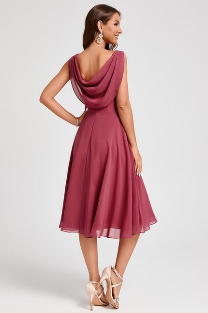 Robe Chic Violet Flottant - gallery 2