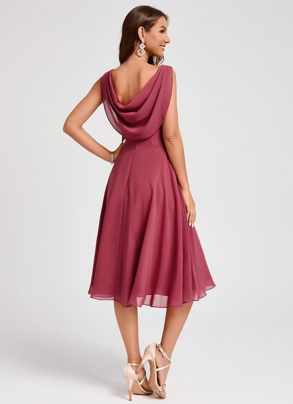 Robe Chic Violet Flottant - gallery 2