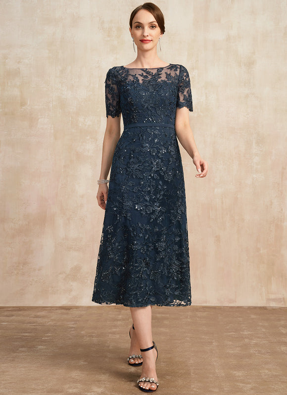 Robe Chic Élégance Marine Étoilée - gallery 5