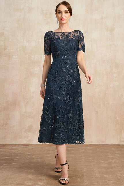 Robe Chic Élégance Marine Étoilée - gallery 5