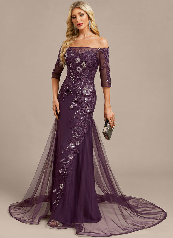 Robe Chic Élégante Mauve - gallery 4