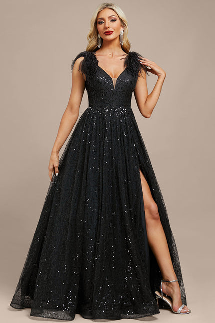 Robe Chic Traîne Pailletée - gallery 6