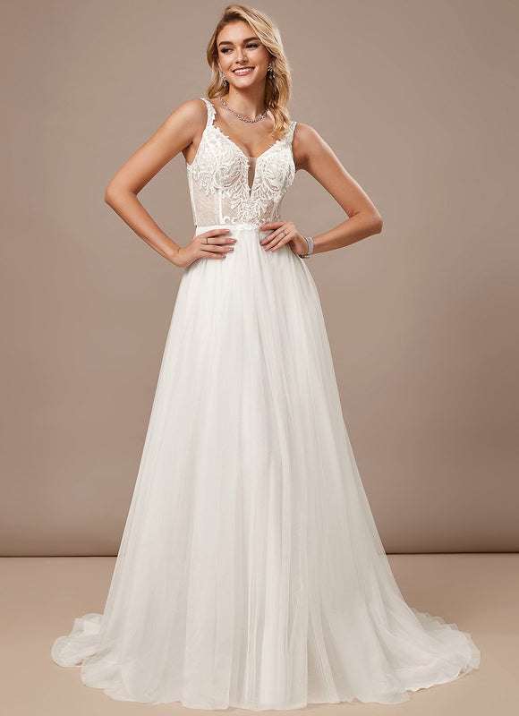 Robe Chic De Mariée Aérienne