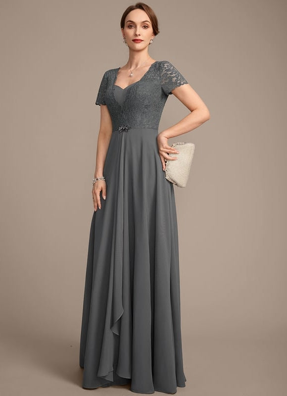 Robe Chic Gris Élégant Flottant - gallery 4
