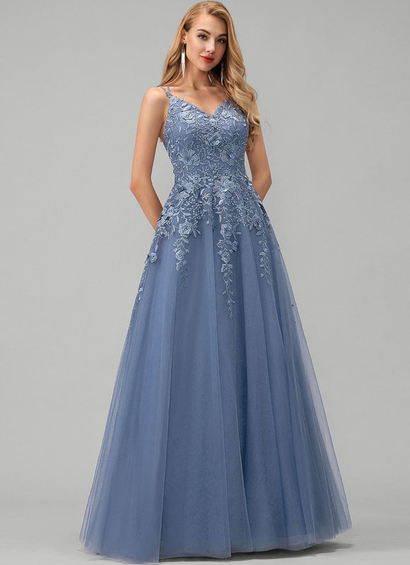 Robe Chic Glamour Tulle Longueur - gallery 2