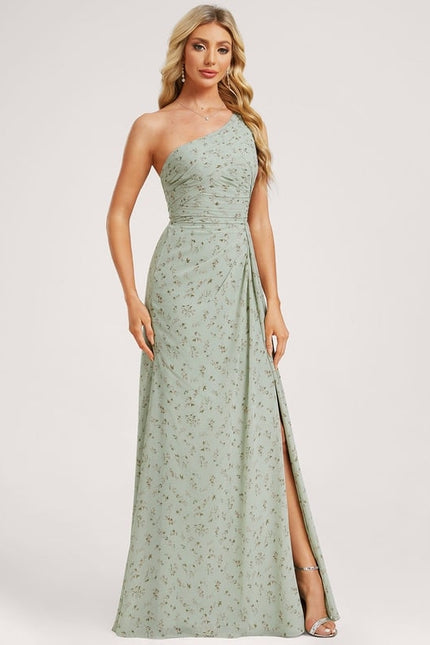 Robe Chic Asymétrique Beige - gallery 2