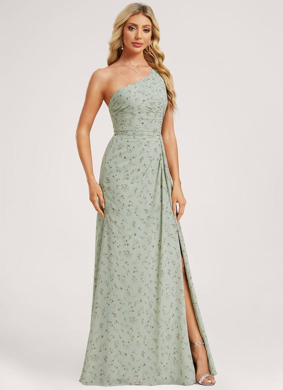 Robe Chic Asymétrique Beige - gallery 2