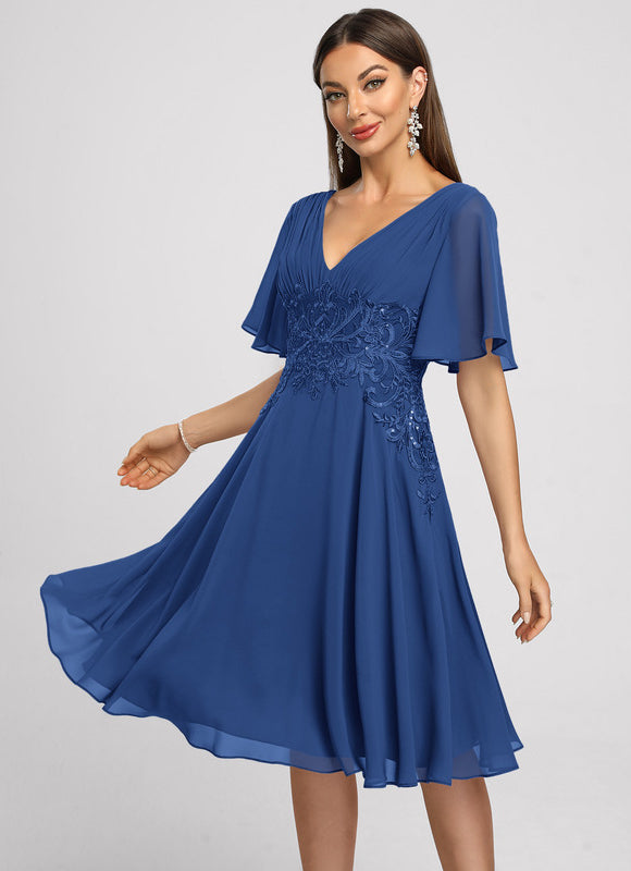 Robe Chic Aérienne Écarlate