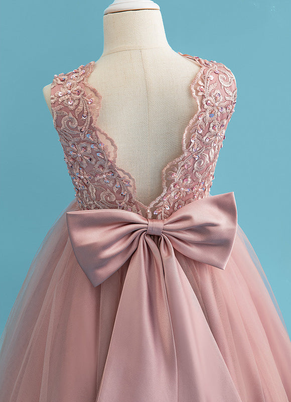Robe Bohème Chic Dentelle Rose - gallery 7