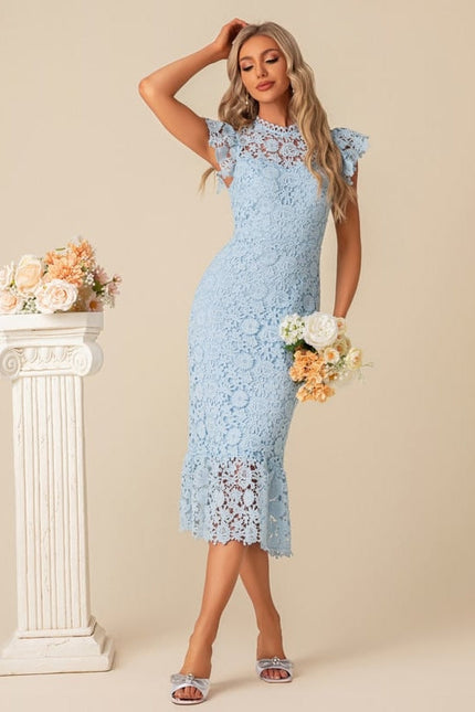 Robe Chic Midi Azur - gallery 4
