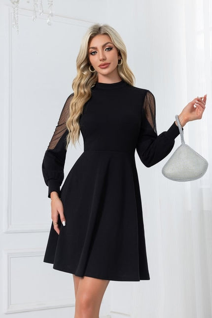 Robe Chic Classique Tulle Noir - gallery 4