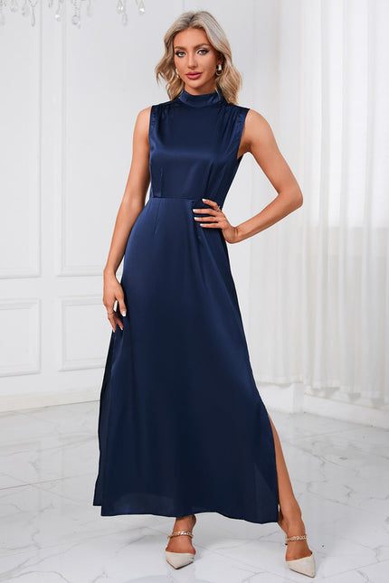 Robe Chic Maxi Satinée Élégante - gallery 6
