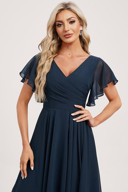 Robe Chic Fluide Bleu Nuit - gallery 3