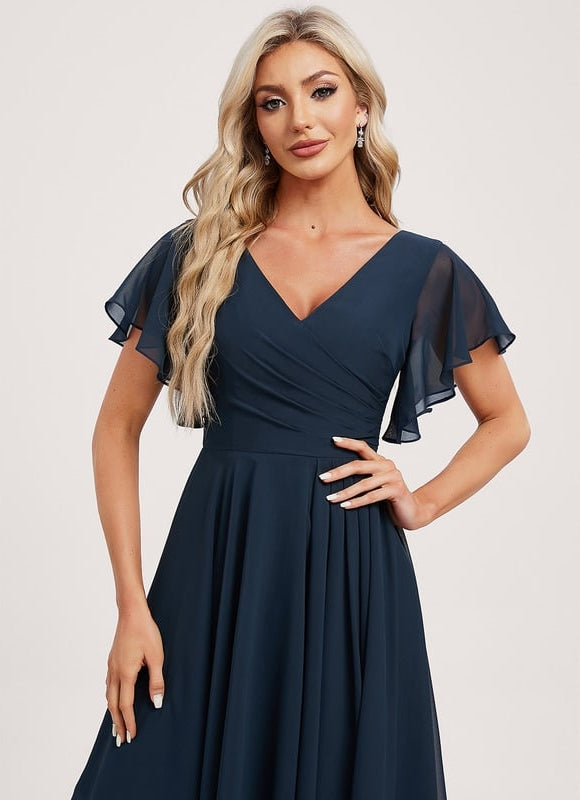 Robe Chic Fluide Bleu Nuit - gallery 3