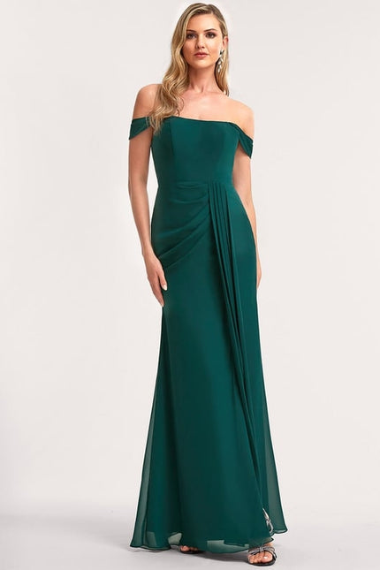 Robe Chic Mousseline Émeraude