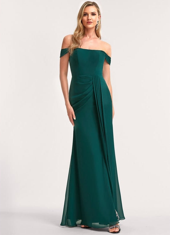 Robe Chic Mousseline Émeraude