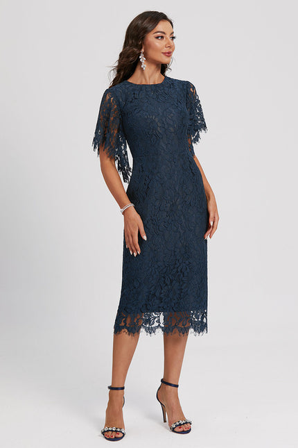 Robe Chic Cocktail Dentelle - gallery 4