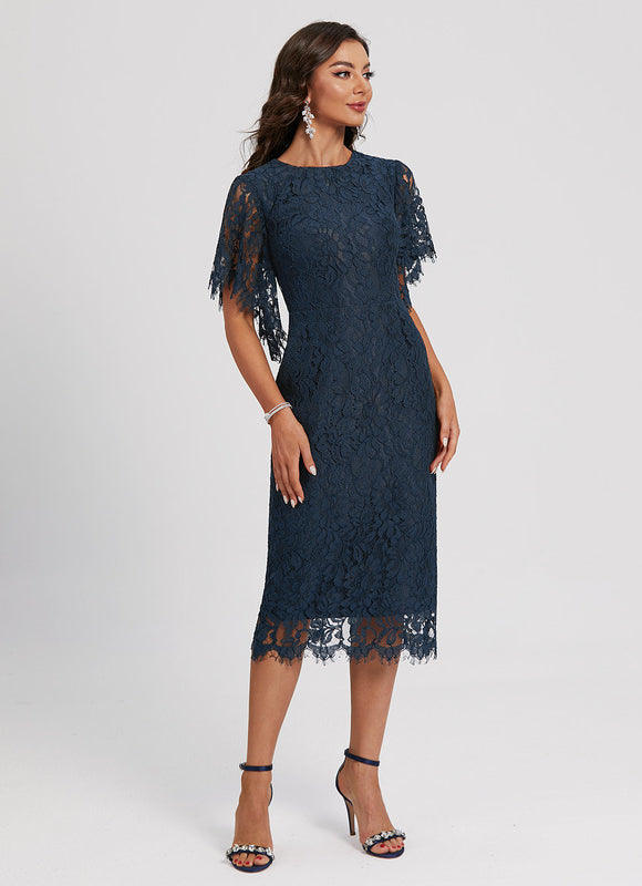 Robe Chic Cocktail Dentelle - gallery 4