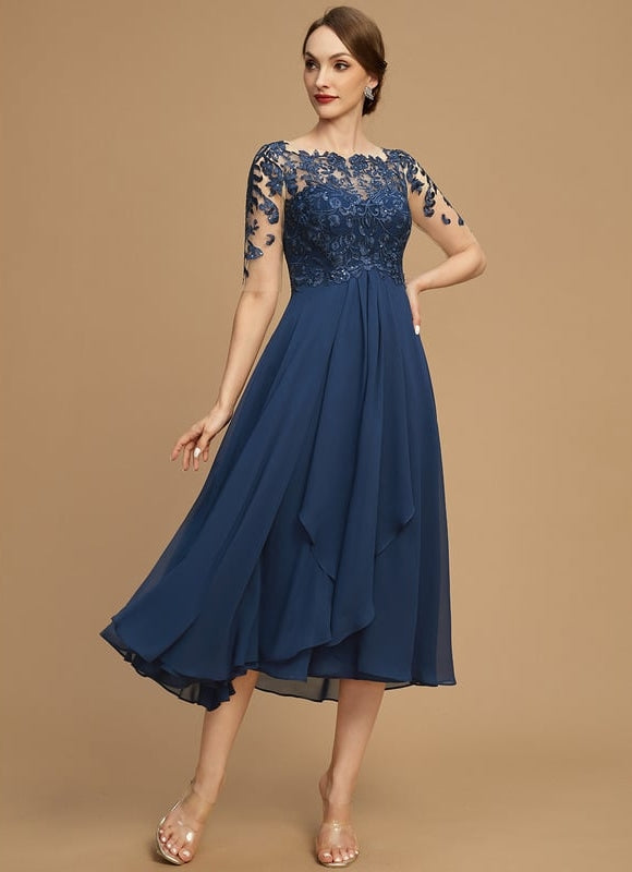 Robe Chic Élégance Ondulée - gallery 4