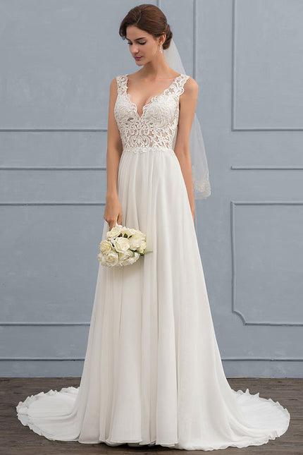 Robe Chic Vaporeuse Blanche - gallery 3