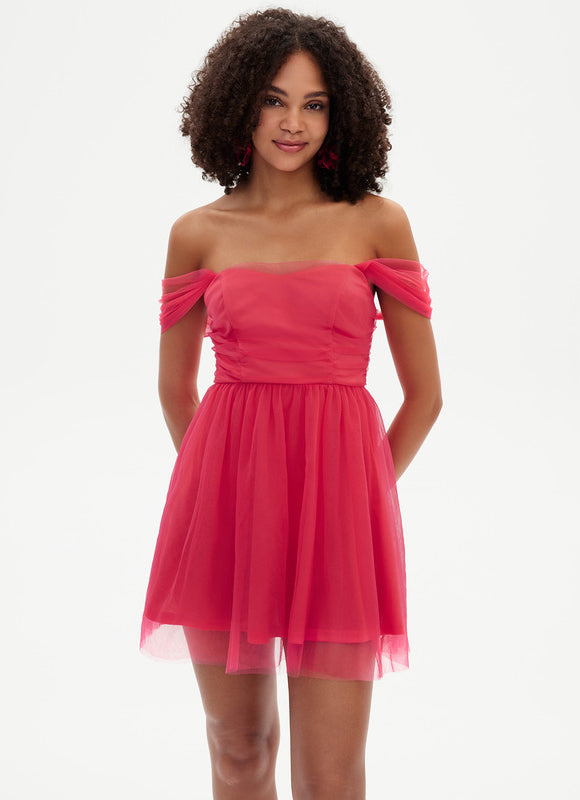 Robe Chic Tulle Fuchsia - gallery 5