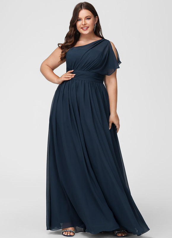 Robe Chic Asymétrique Beige - gallery 6