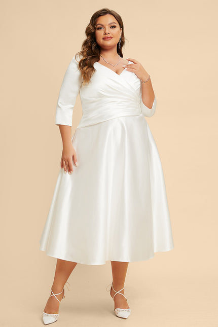 Robe Chic Élégance Satinée Midi - gallery 6