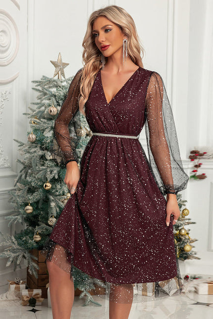 Robe Chic Tulle Rose Midi - gallery 4