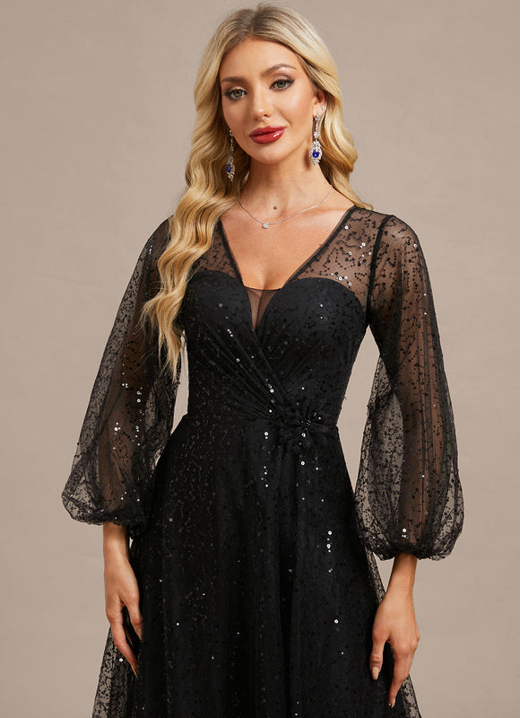 Robe Chic Soirée Pailletée - gallery 1