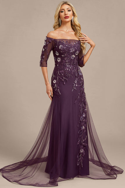Robe Chic Élégante Mauve