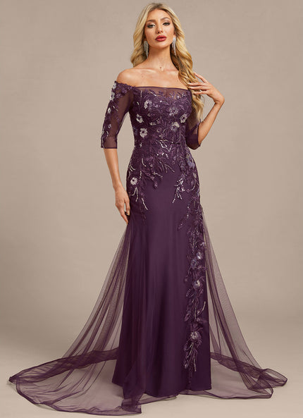 Robe Chic Élégante Mauve