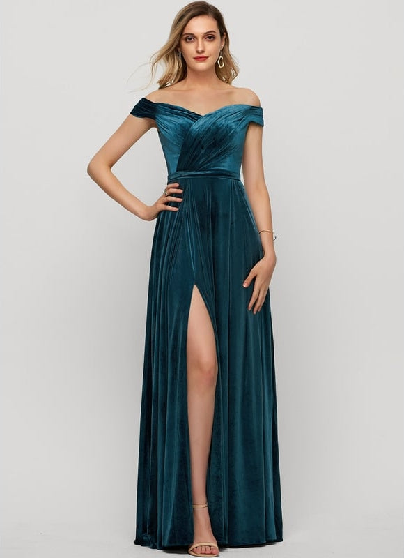 Robe Chic Velours Azur Révélateur - gallery 3