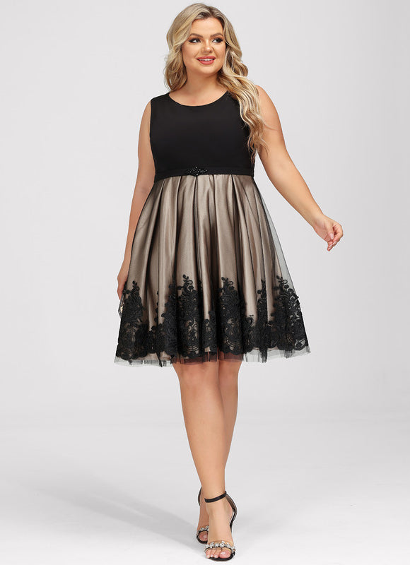 Robe Chic Élégance Tulle Noire - gallery 4