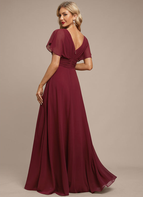 Robe Chic Longue Verte Fluide - gallery 3
