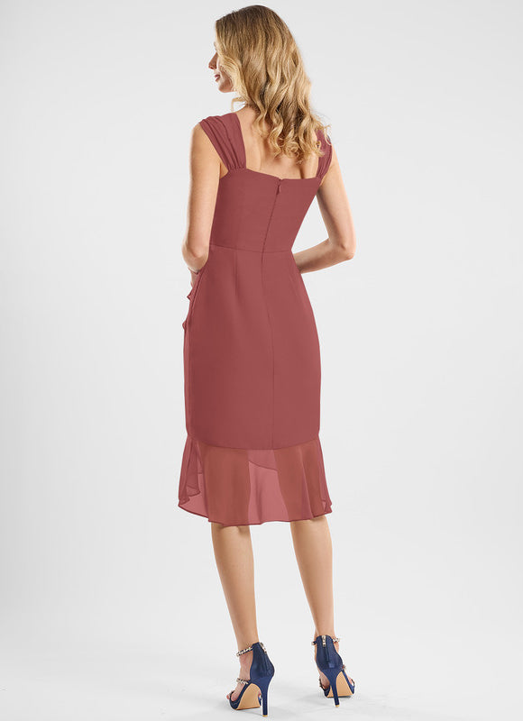 Robe Chic Mousseline Volants - gallery 1