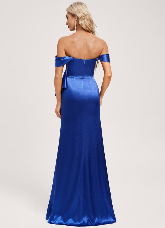 Robe Chic Satinée Ondulée - gallery 4